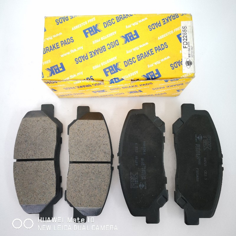 FBK Front Brake Pads for Toyota Estima ACR50, 1 Set (Ref ...